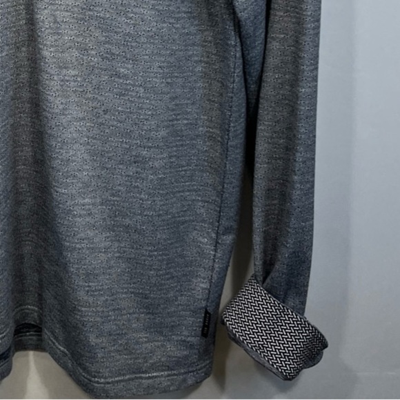 Ted Baker Trever Polo shirt XL Ted Size 5  Flip Cuff Slim Fit Long Sleeve Oxford - Picture 5 of 14